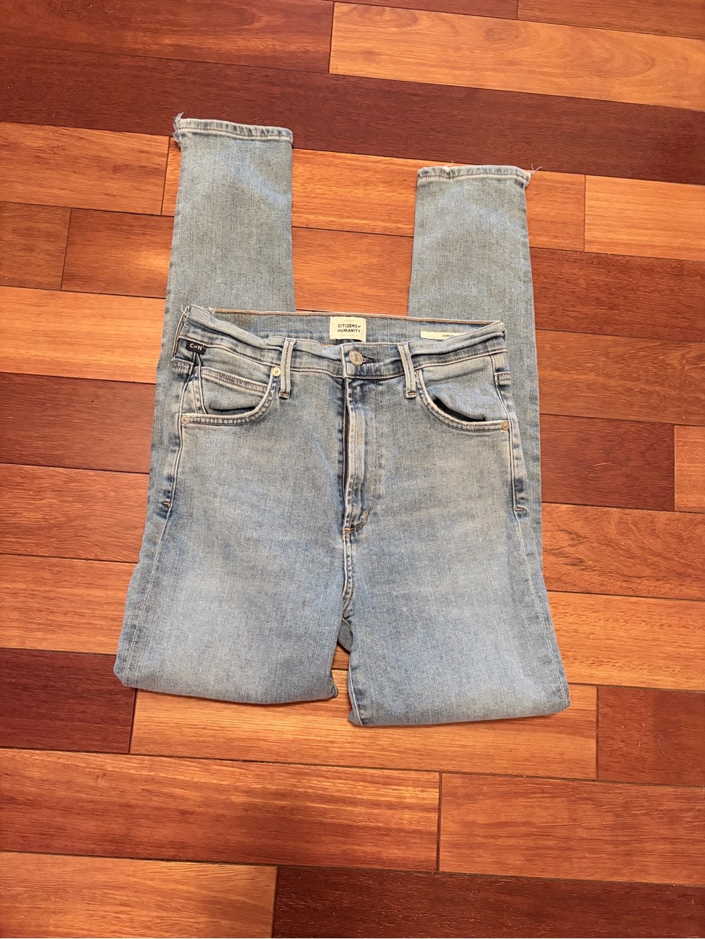 Citizens of Humanity Faded Blue Mid-Rise Jeans